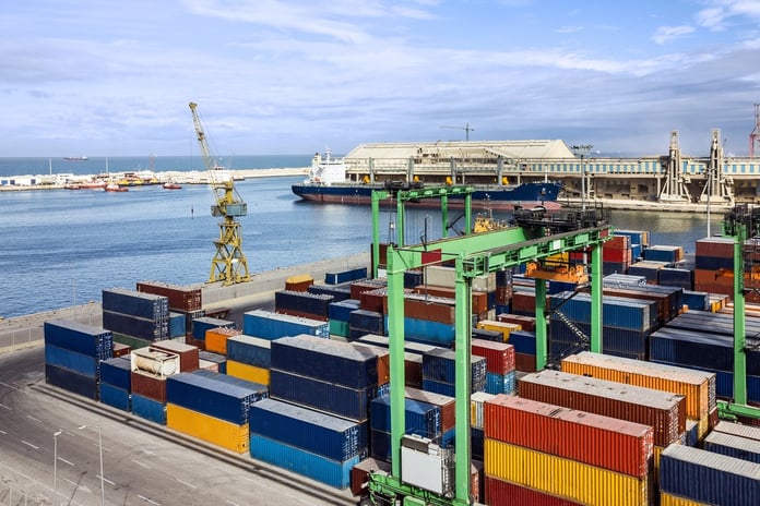 Container terminal in Casablanca sea port, Morocco.jpg