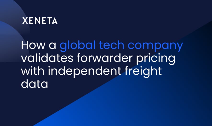 How a global tech company validates forwarder pricing with independent freight data