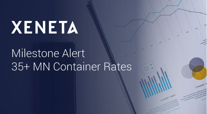 Xeneta Data Jumps to 35+MN Container Rates