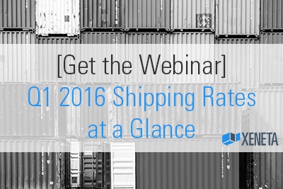 [Get Webinar] Q1 2016 Shipping Rates Continued the Slump