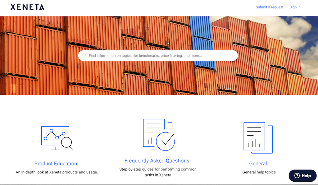 Introducing Xeneta Help Center
